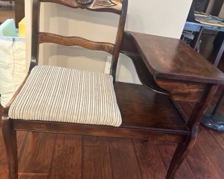 Buy it now - Gossip bench, $75
28 “tall 30 “long 18 “wide