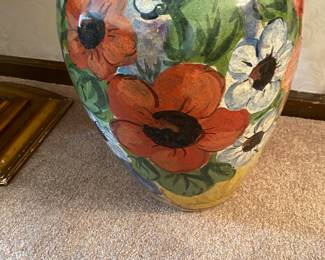 Hand Painted Floor Vase