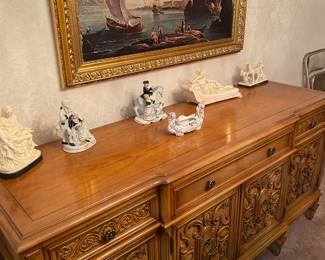 Union Furniture, Vintage Carved Side Board