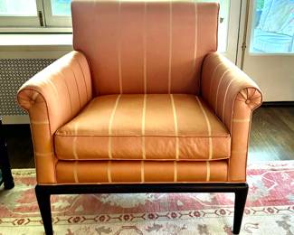 Pair of A. Rudin Contemporary Upholstered Club Chairs. Each Measures 32" W x 30" D. Photo 1 of 5. 