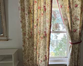 Two Sets of Floral Curtain Panels. Each Panel Measures 48" W x 91" H. Photo 2 of 3. 