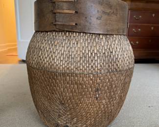 Chinese Good Fortune Fisherman / River Basket - 2 Available. Photo 2 of 4. 