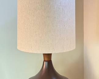 Pair of Ceramic Gourd Style Table Lamps. Each Measures 34" H. Photo 1 of 2. 