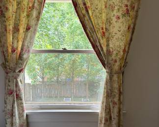 Two Sets of Floral Curtain Panels. Each Panel Measures 48" W x 91" H. Photo 1 of 3. 