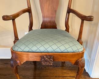 Vintage Queen Anne Style Arm Chair (Only One!). Measures 26" W x 25" D with 19" Seat Height. Photo 1 of 6. 