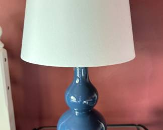 Blue Double Gourd Table Lamp. 