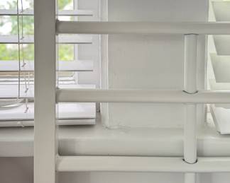 White Full Size Metal Bed Frame. Photo 2 of 2. 