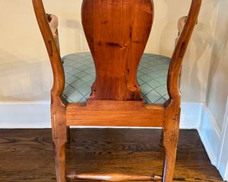 Vintage Queen Anne Style Arm Chair (Only One!). Measures 26" W x 25" D with 19" Seat Height. Photo 3 of 6. 