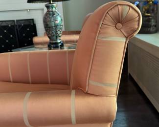 Pair of A. Rudin Contemporary Upholstered Club Chairs. Each Measures 32" W x 30" D. Photo 3 of 5. 