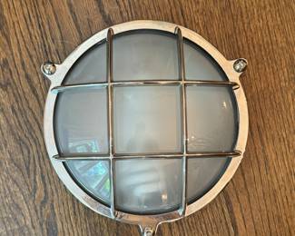 Brand New Urban Archaeology Marine Sconce in Polished Nickel. 