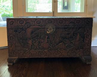 Hand-Carved Cedar Chest. Photo 1 of 3. 