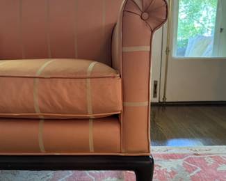 Pair of A. Rudin Contemporary Upholstered Club Chairs. Each Measures 32" W x 30" D. Photo 4 of 5. 
