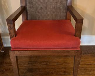 Pair of Cane Back Arm Chairs. Each Measures 23" x 23" with 20" Seat Height. Photo 1 of 2. 