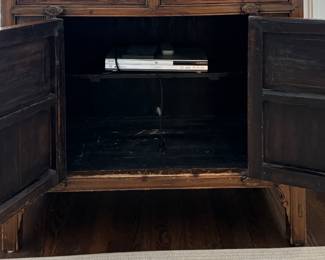 Antique Chinese Elmwood Cabinet. Measures 43"W x 21" D x 68" H. Photo 7 of 8. 