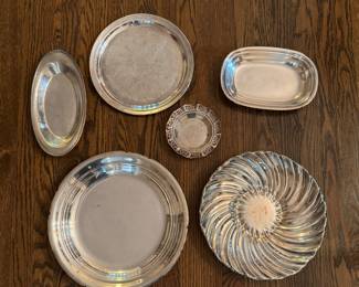 Silver Plate Serving Pieces. 