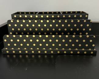 Polka Dot Desk Organizer. 