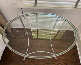 Silver Gilt,  Iron Side Table / Bedside Table. Photo 2 of 3. 