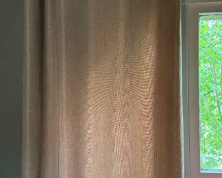 Prior of Pebble Color Linen Curtain Panels. Photo 2 of 2. 