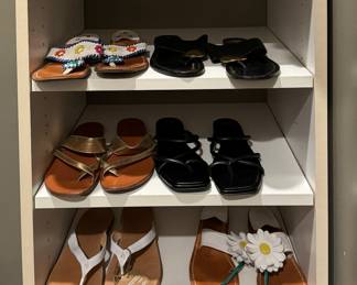 Sandles including Jack Rogers. 