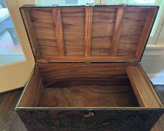Hand-Carved Cedar Chest. Photo 3 of 3. 