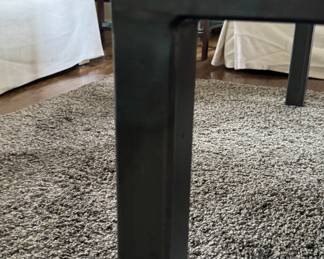 Metal and Glass Cocktail Table. Measures 46" x 24" x 16" H. Photo 3 of 3. 