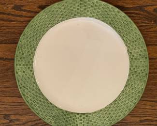 Tiffany & Co. Green Basketweave Platter. New with Original Box. Photo 1 of 2. 
