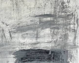 Untitled Abstract Artwork, Original Oil On Canvas Signed On Back By Artist, Laura Bednarski. Measures 40" x 40". 