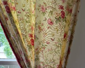 Two Sets of Floral Curtain Panels. Each Panel Measures 48" W x 91" H. Photo 3 of 3. 