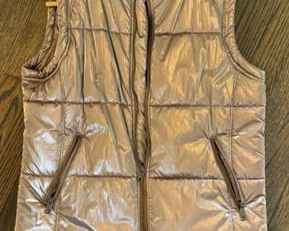 Gold Down Vest. 