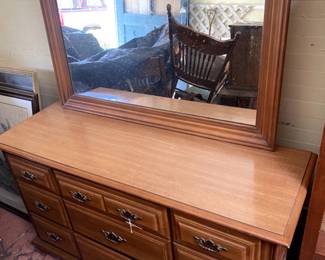 Antique Dresser with Mirror