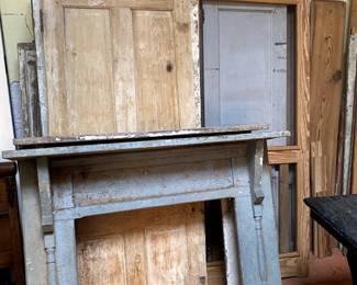 Antique Mantles (3 out of a 1903 house) and Doors (About a dozen ranging from out of a 1903 house to very recent)