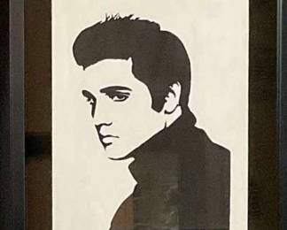 Andy Warhol Elvis, Signed and Stamped 