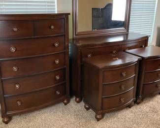6pc King Bedroom Set Espresso Finish 