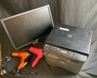 Dell Monitor, Printer, Hairdryers 