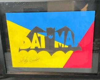 Andy Warhols Batman, Signed and Stamped 