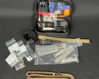 Watch Repair Kit with Bands, CASIO Illuminator Digital Wrist Watch and ErwinPearl Necklace 