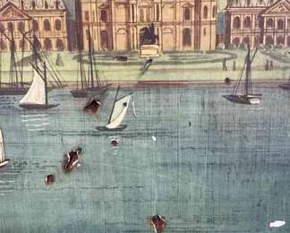 EyeCatching Nouvelle Orleans Print on Rustic Board 