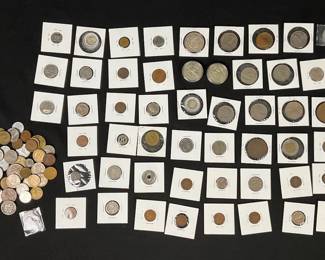 Buffalo Nickel, 1979 Susan B Anthony, Caracalla Imperatore Token and Assortment of Coins 