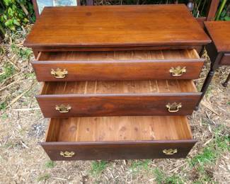 Walnut Bedroom Suite dresser with cedar drawers