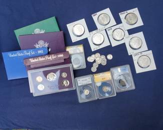 U.S. Proof Sets and more Morgan Silver Dollars.