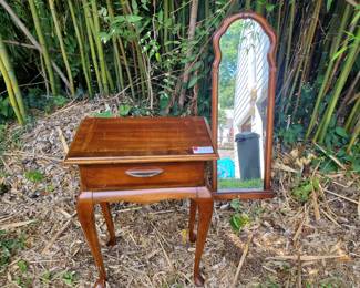 Queen Anne Table and Mirror