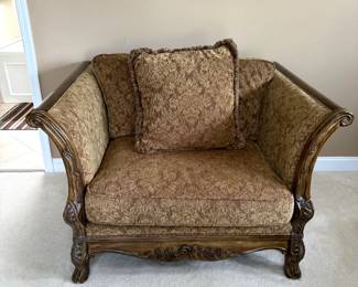UPholstered chair and a half