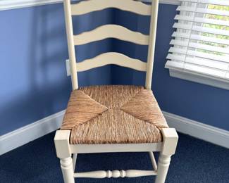 Rush bottom chairs (2)