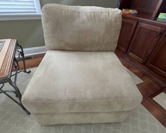 corduroy style fabric slipper chair (2)
