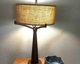 Lamp And Ceramic Bowl