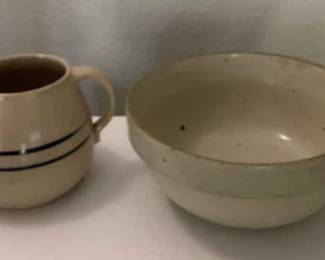 Vintage Ston Ware Pitcher Vintage Stone Ware Bowl