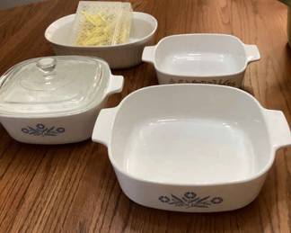 Corning Ware Dish And Corn Holders