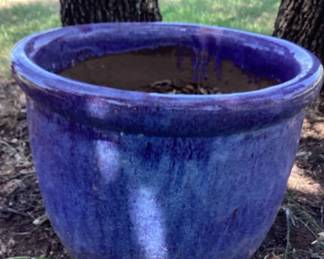 Blue Ceramic Planter