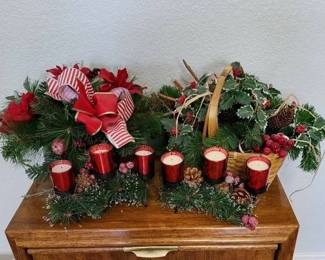 Four Christmas Centerpieces