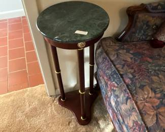 Small marble top table
